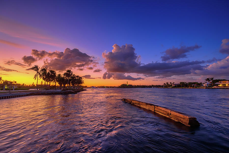 Jupiter Inlet Dubois Park Sunset Lighthouse View Photograph by Kim Seng ...