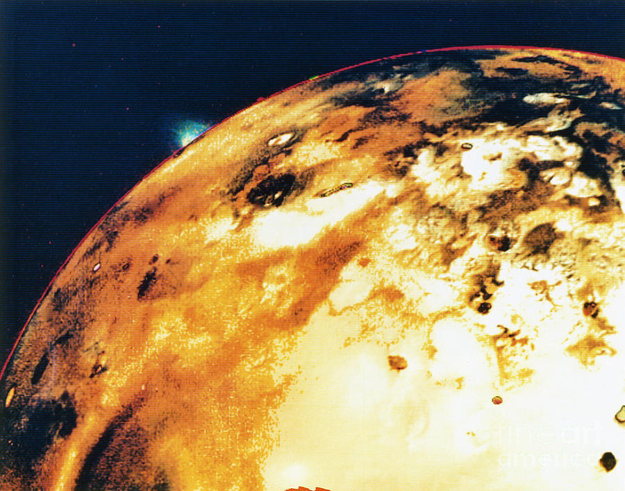 Jupiter - Io Volcanic Explosion, 1979 Photograph by Granger