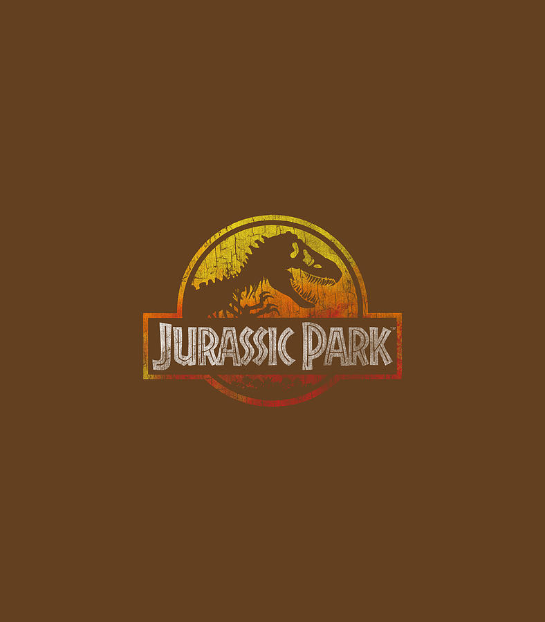 Jurassic Park Deep Red Fire Colors Logo Graphic Digital Art by Iustih ...