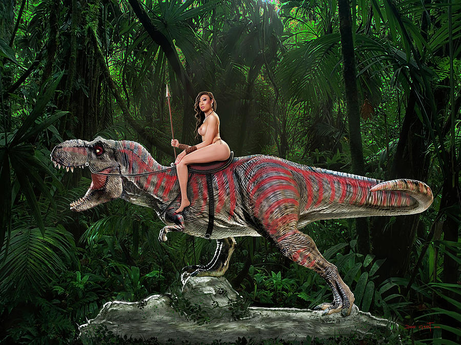 Jurassic Park Digital Art - Jurassic Princess  by David Grant