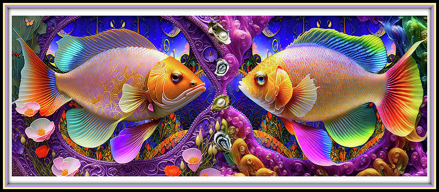 Fish Digital Art - Jurisdiction Of The Pretty Fish by Constance Lowery