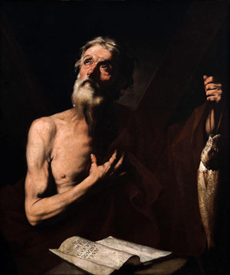 Jusepe de Ribera - Saint Andrew, patron of the fishermen Painting by ...