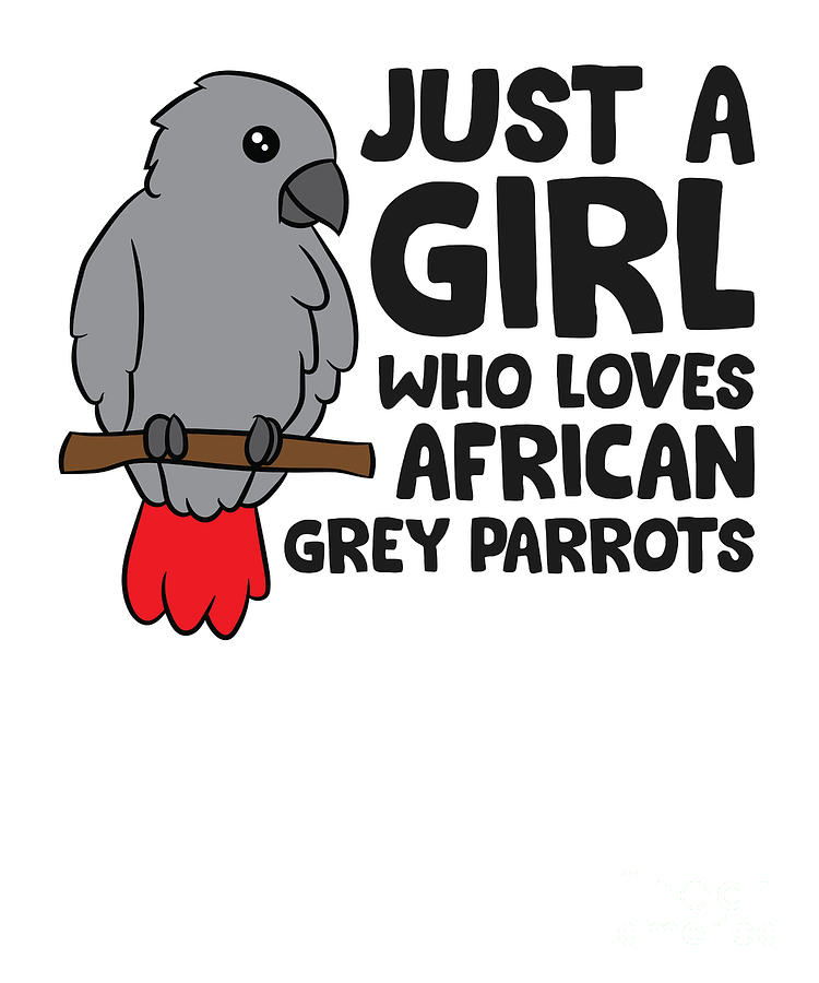 Parrot Tapestry - Textile - Just a Girl Who Loves African Grey Parrots by EQ Designs