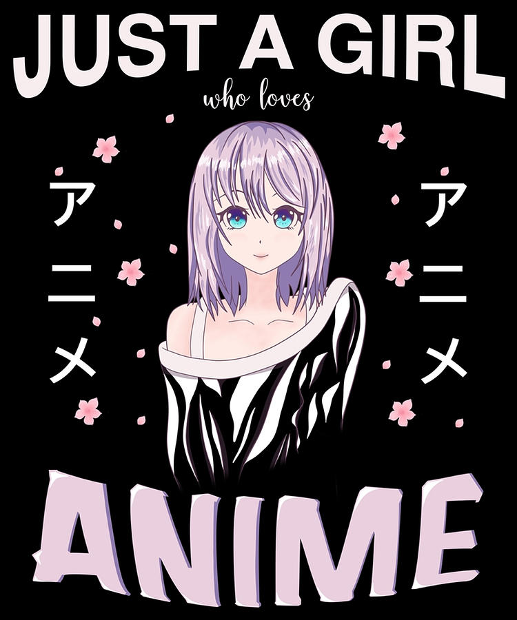 Just a girl who loves Anime Digital Art by William Stratton