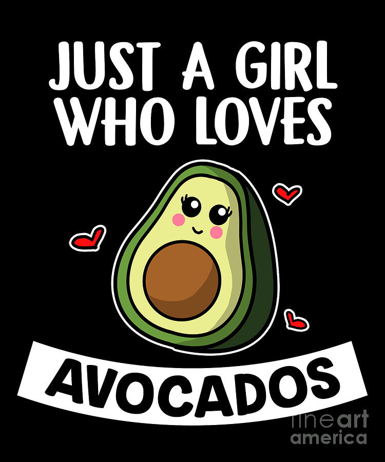 Just A Girl Who Loves Avocados Avocado Costume Digital Art by J M