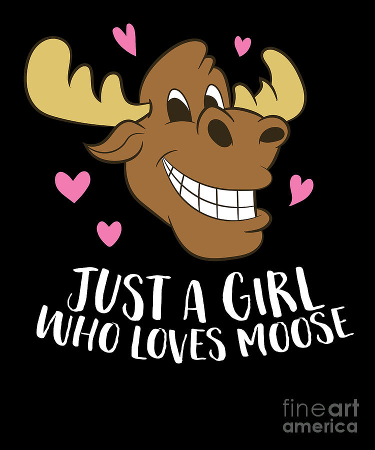 cartoon girl moose pictures