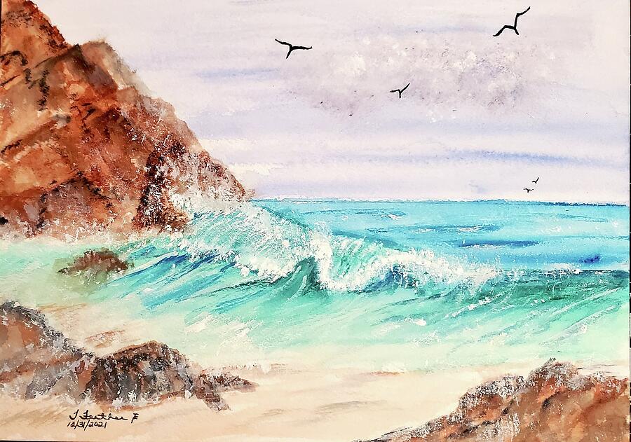 Paradise Painting - Just a Peak of Paradise by Terry Feather