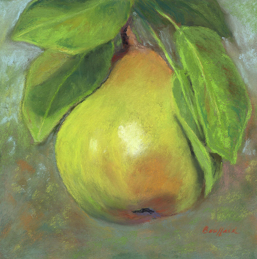 Just a Pear Pastel by Vikki Bouffard