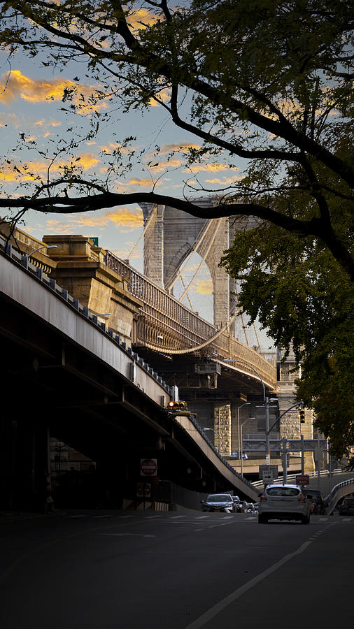 Just a Wink of the Brooklyn Bridge Photograph by Christine Ley