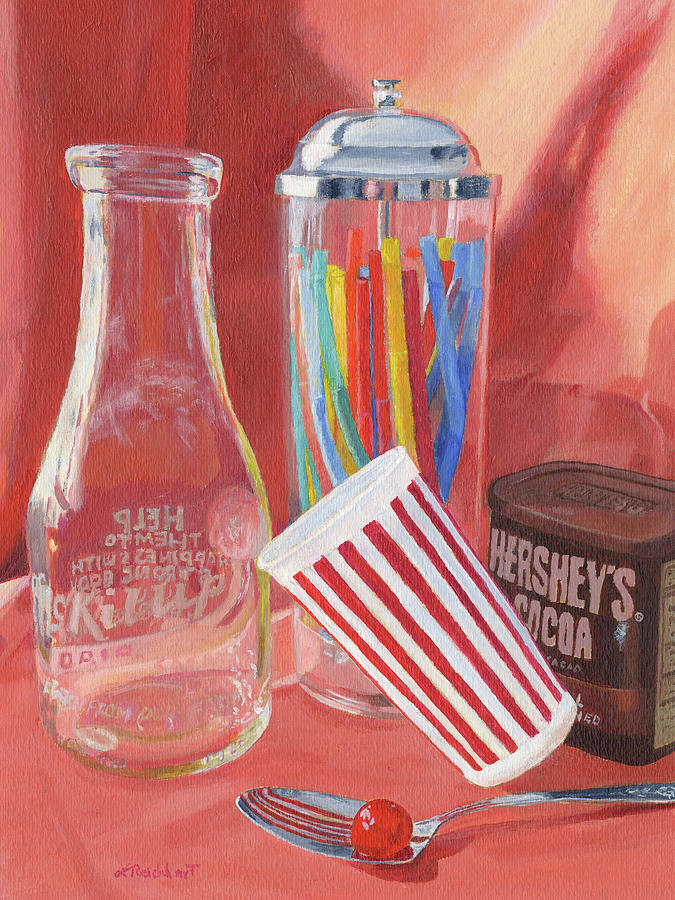 Just Add Ice Cream Painting by Lynne Reichhart
