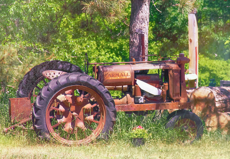 Just An Old Farmall Tractor Digital Art