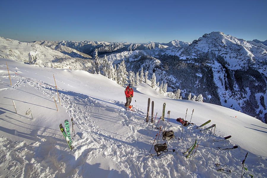Alpental Photograph - Just another day at the office by Geoffrey Ferguson