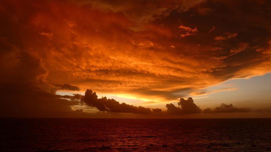 Just Before Sunrise After A Thunderstorm Photograph by Ocean View ...