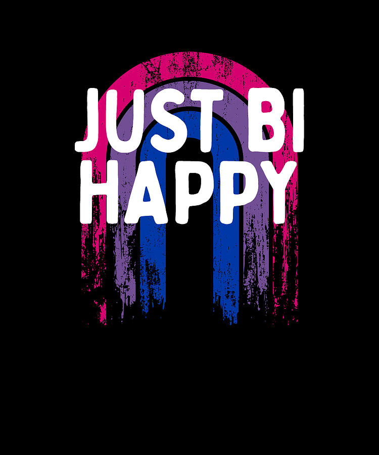 Just Bi Happy Bisexual Lgbtq Bi Pride Lgbt Digital Art By Maximus Designs Fine Art America 3585