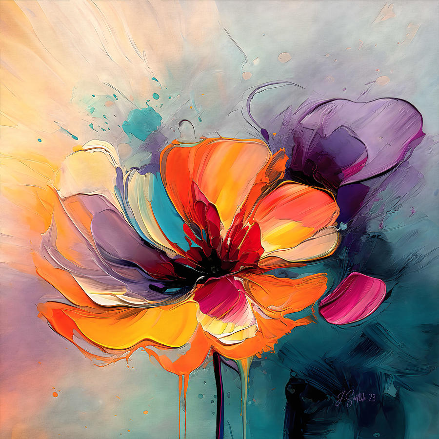 Just Blooming Painting by Jirka Svetlik