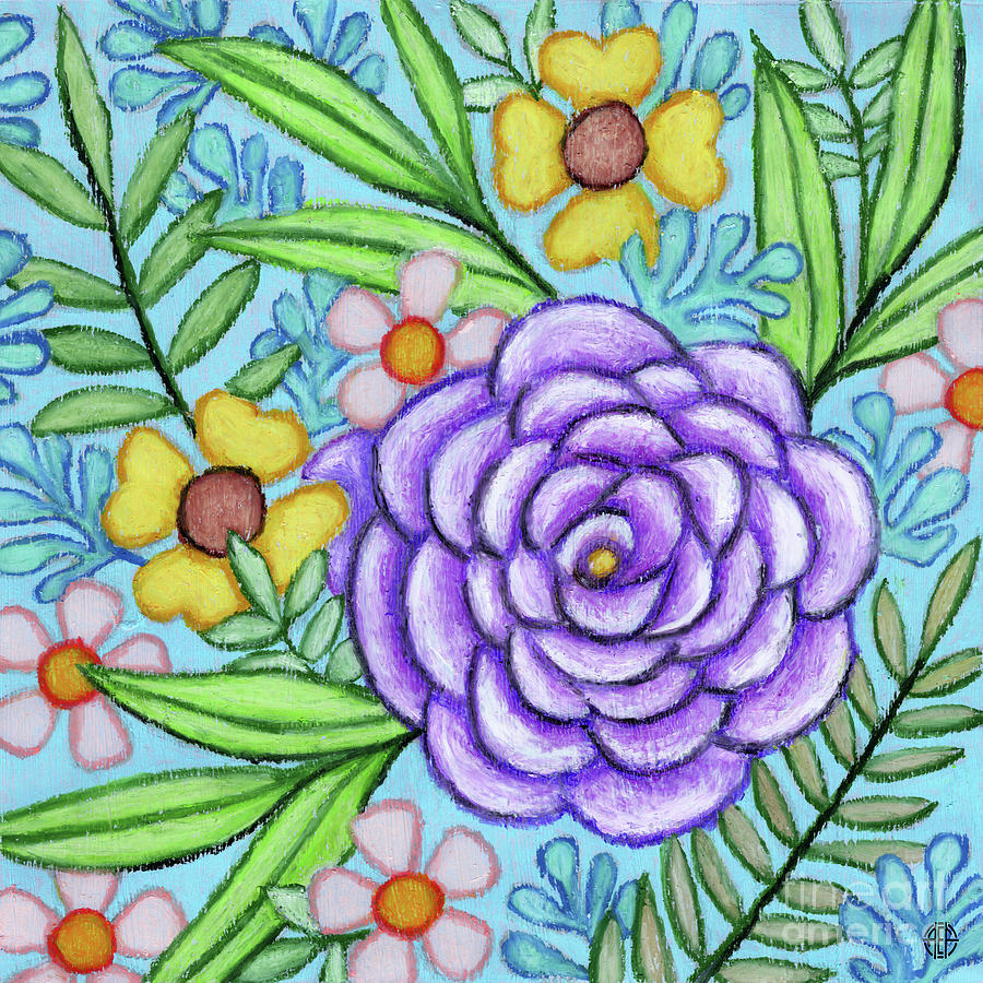 Just Blooming Marvelous. Wildflora Painting by Amy E Fraser