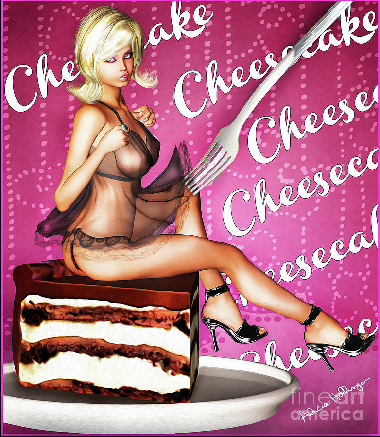 Just Cheesecake Mixed Media by Alicia Hollinger