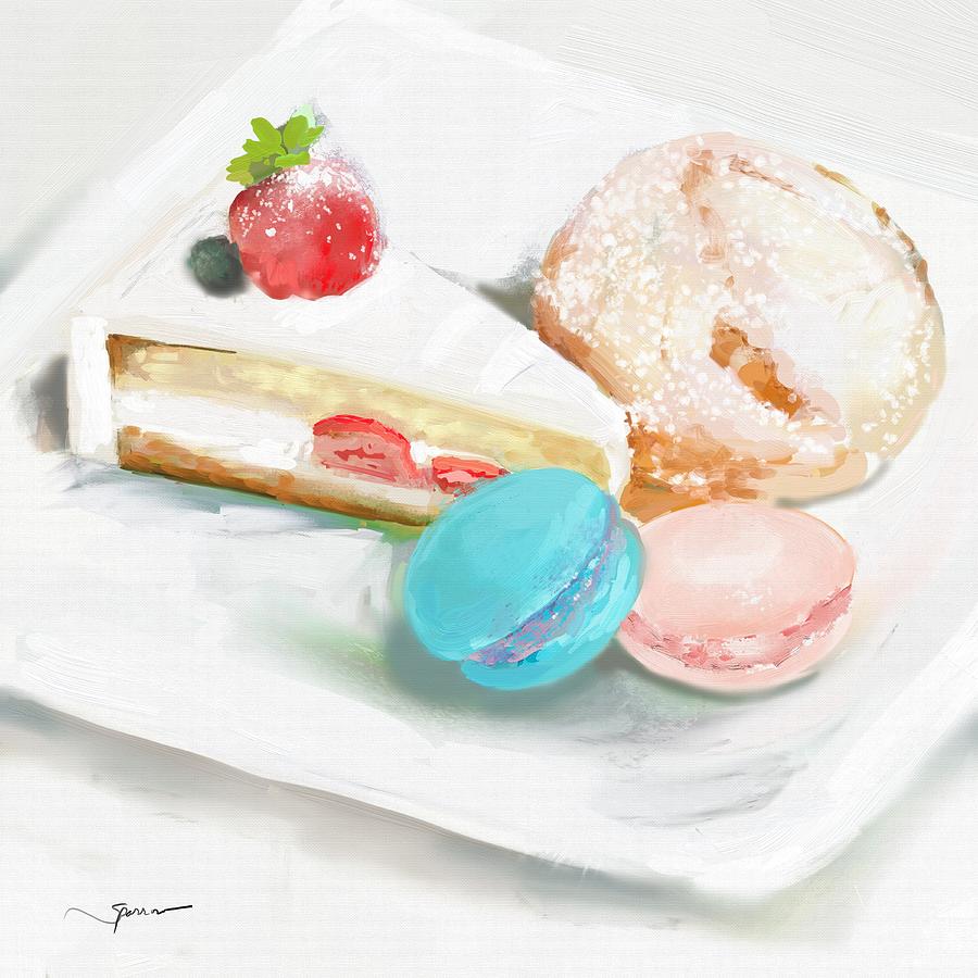 Just Desserts Painting by Mary Sparrow