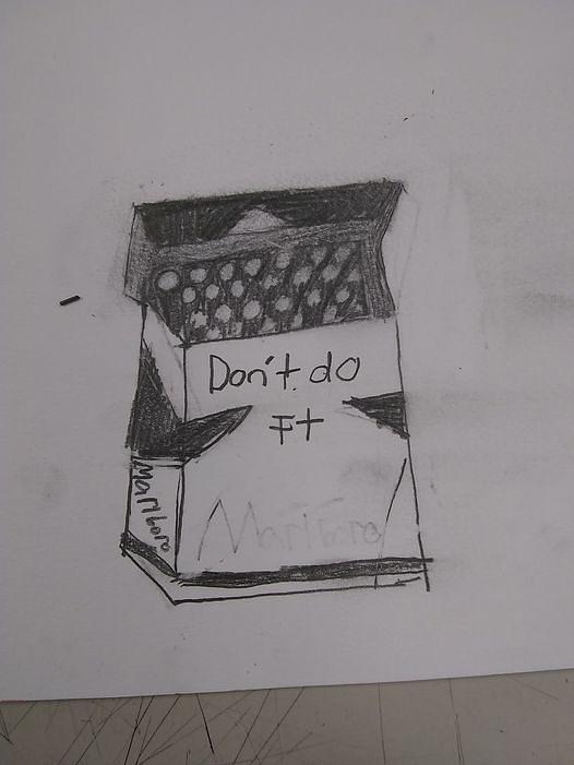 Cancer Drawing - Just dont  by Mickaela Allsman