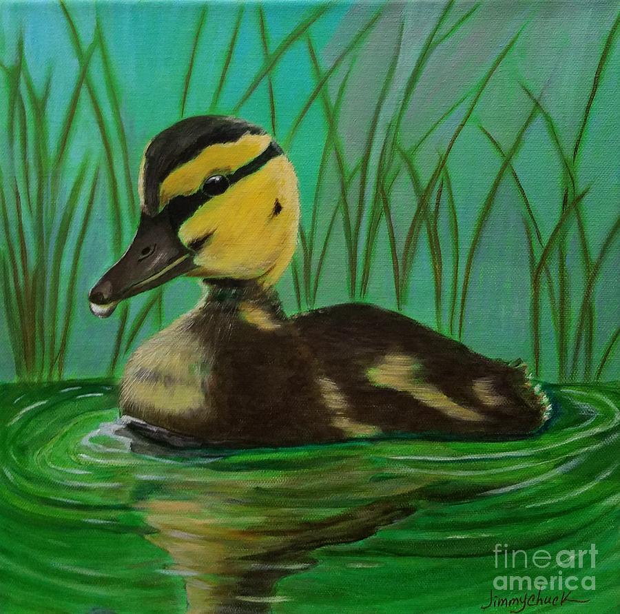 Just Ducky Painting by Jimmy Chuck Smith