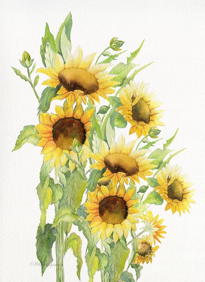 Just For You - Sunflowers Painting by Melly Terpening