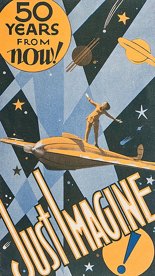 Space Mixed Media - Just Imagine, 1930 by Movie World Posters