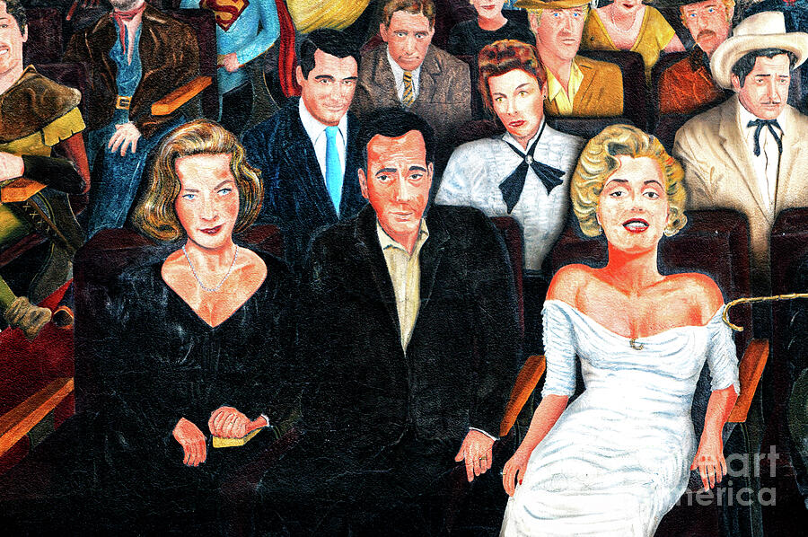 We Had It All Just Like Bogie And Bacall Lyrics Just Like Bogie and Bacall Mural in Hollywood Photograph by John Rizzuto