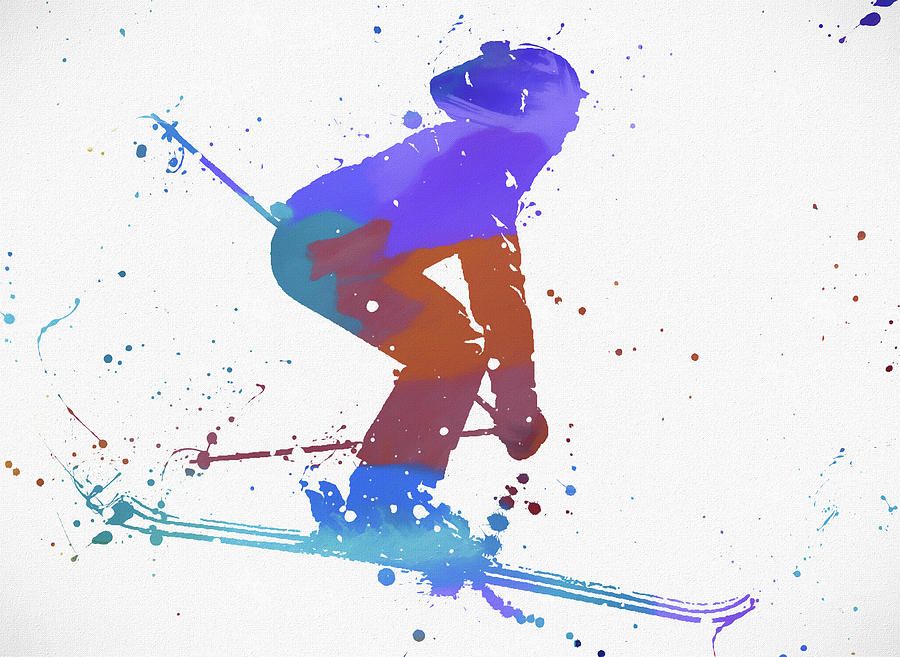 Just Ski Painting by Dan Sproul