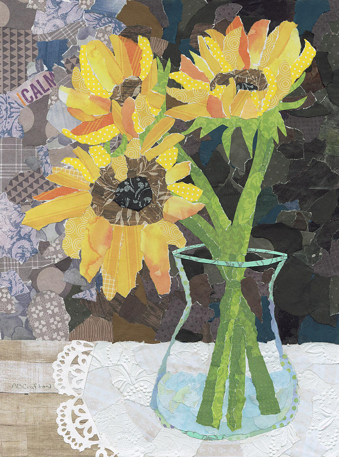 Just Sunflowers Mixed Media by Arlene Crafton