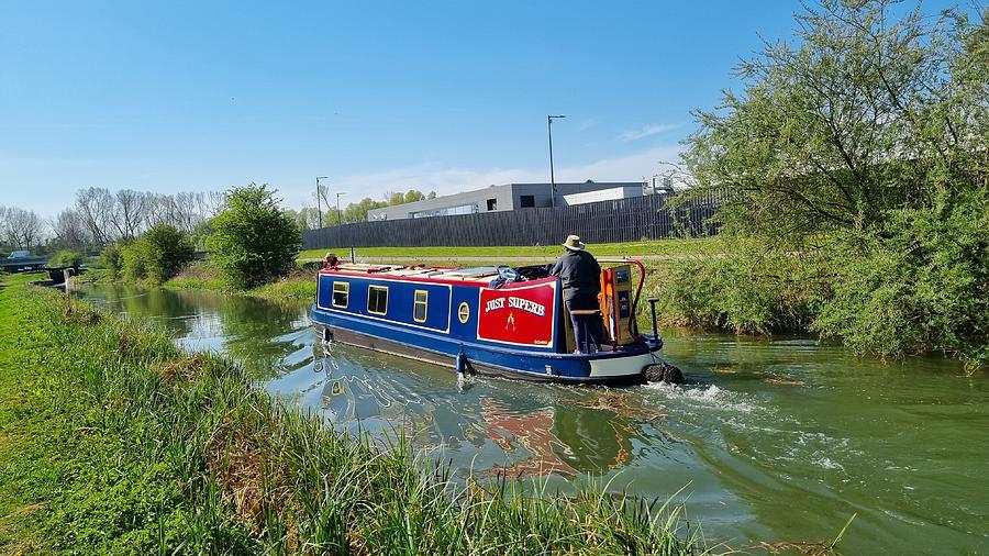 Just Superb Narrowboat on the Grand Union Cansl Photograph by Gordon James