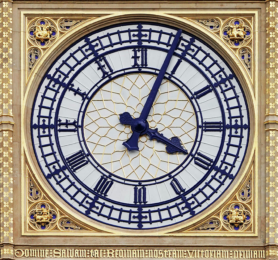 Just The Clock Big Ben Photograph