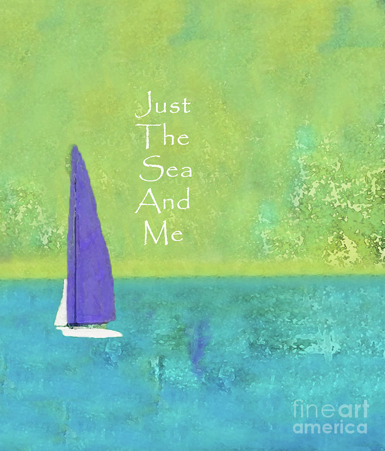 Just the Sea and Me Mixed Media by Sharon Williams Eng