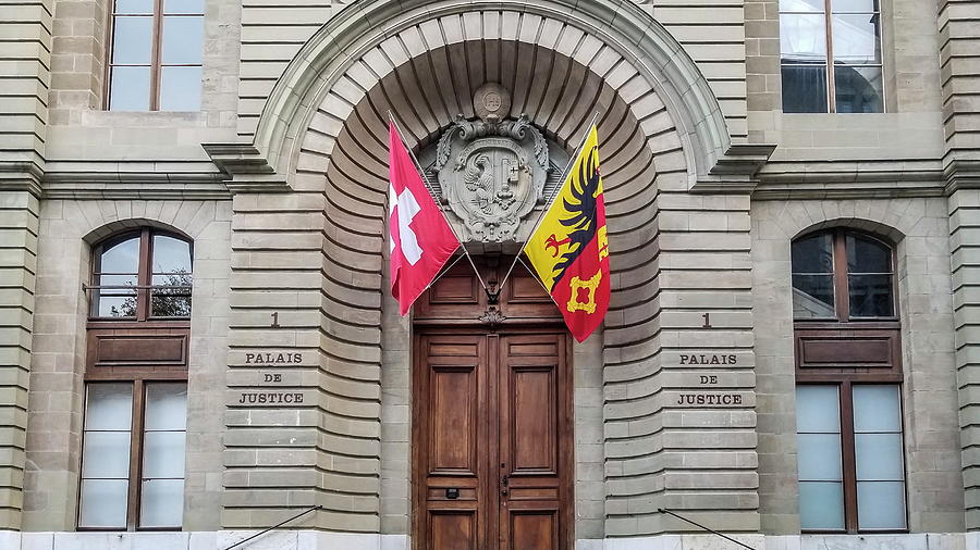Justice Court Entrance In Geneva, Switzerland Photograph