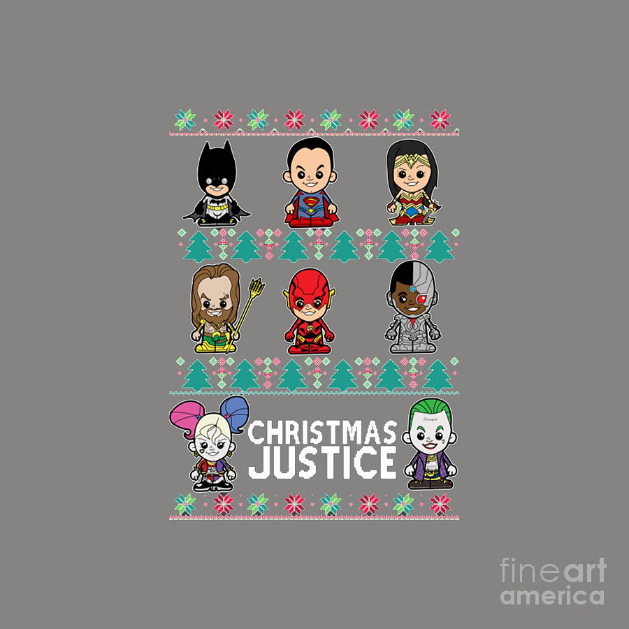 Christmas Drawing - Justice League by Gaman Nugroho
