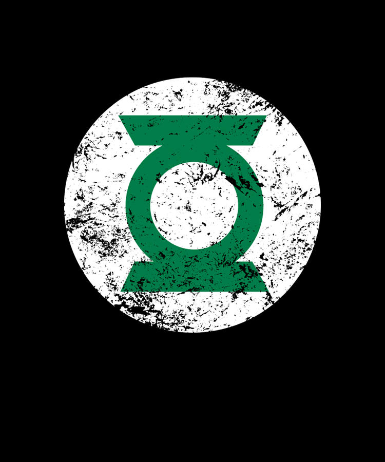green lantern emblem black and white