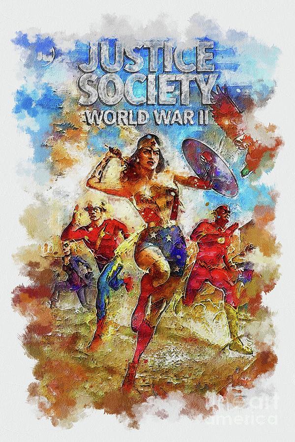 Justice Society World War II Wonder Woman Flash Hawkman Jay Garrick ...