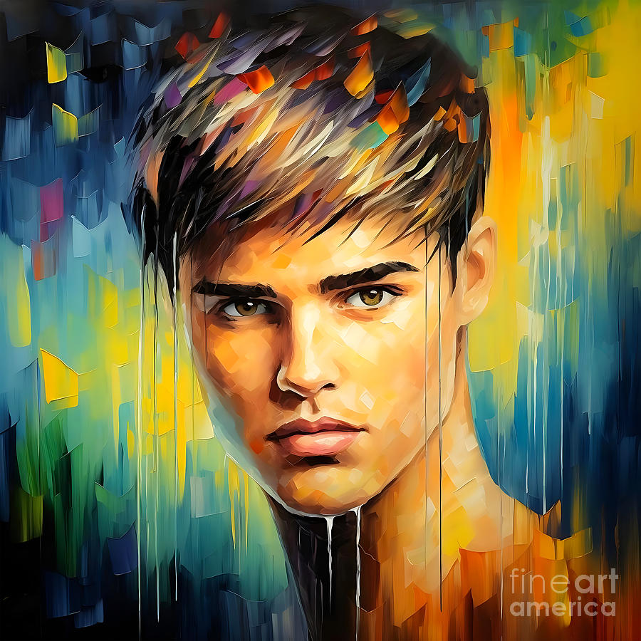 Justin Bieber Painting - Justin Bieber 5  by Mark Ashkenazi