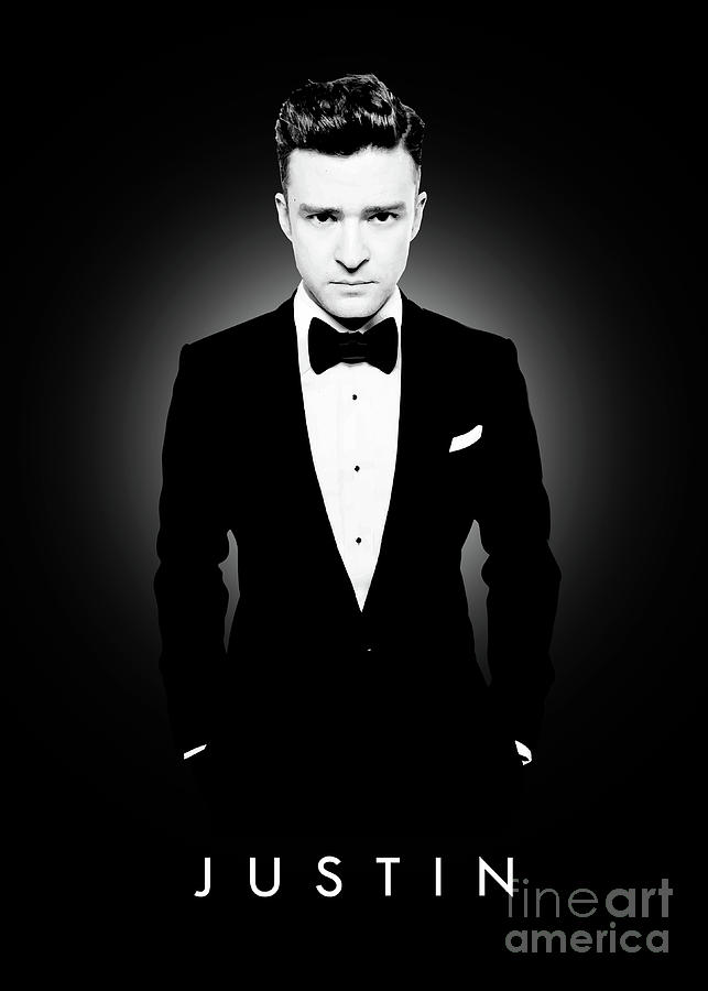 Justin Timberlake Digital Art - Justin Timberlake by Bo Kev