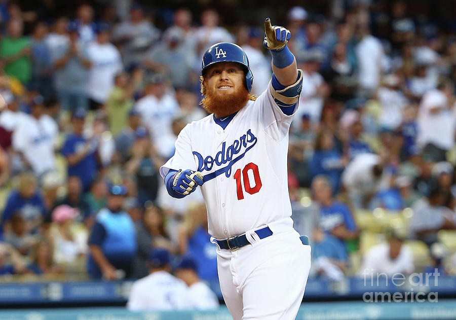 Justin Turner Photograph by Victor Decolongon