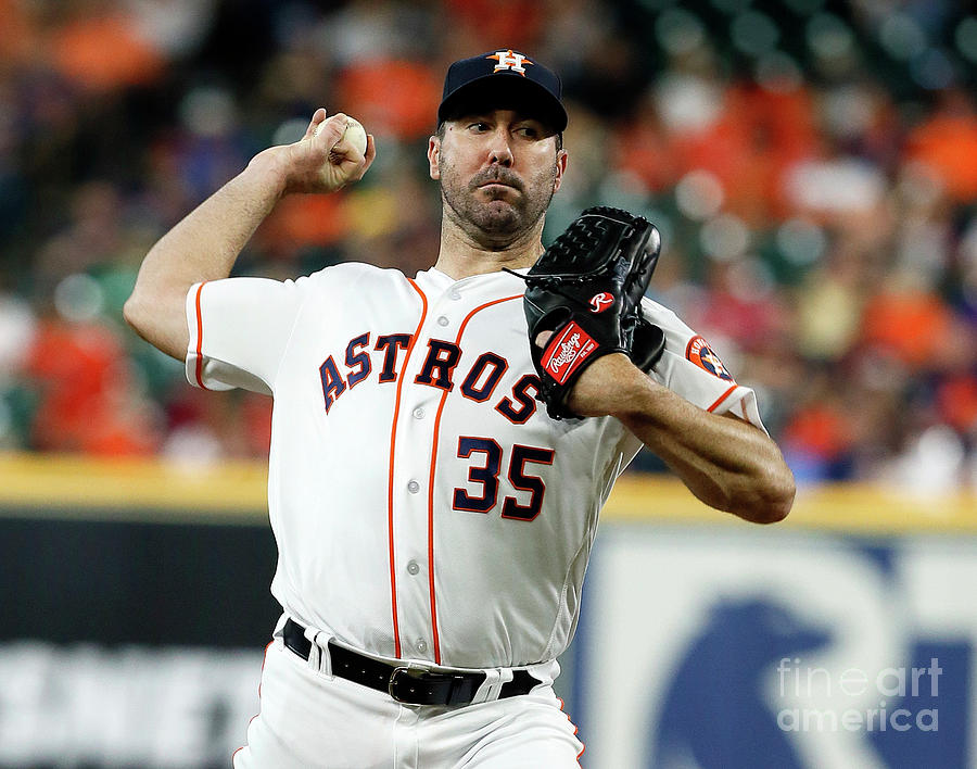 Justin Verlander Photograph by Bob Levey Justin Verlander Photograph by Bob Levey