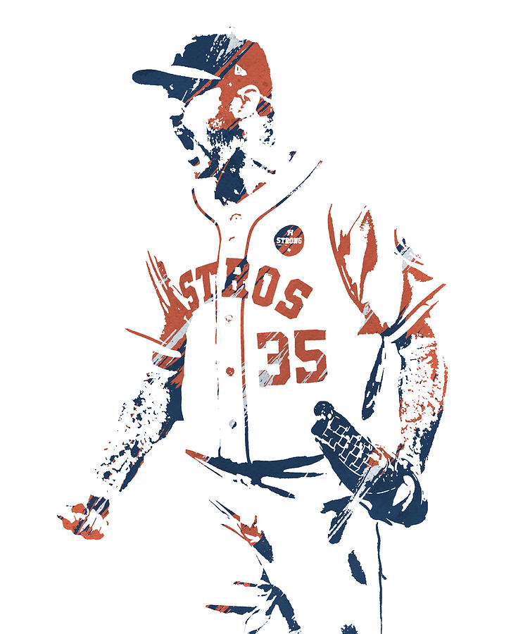 JUSTIN VERLANDER HOUSTON ASTROS WATERCOLOR STROKES PIXEL ART 1 by Joe Hamilton JUSTIN VERLANDER HOUSTON ASTROS WATERCOLOR STROKES PIXEL ART 1 by Joe Hamilton