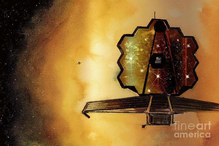 JWST - Day One - 01 Painting by Pierre Vuaillet
