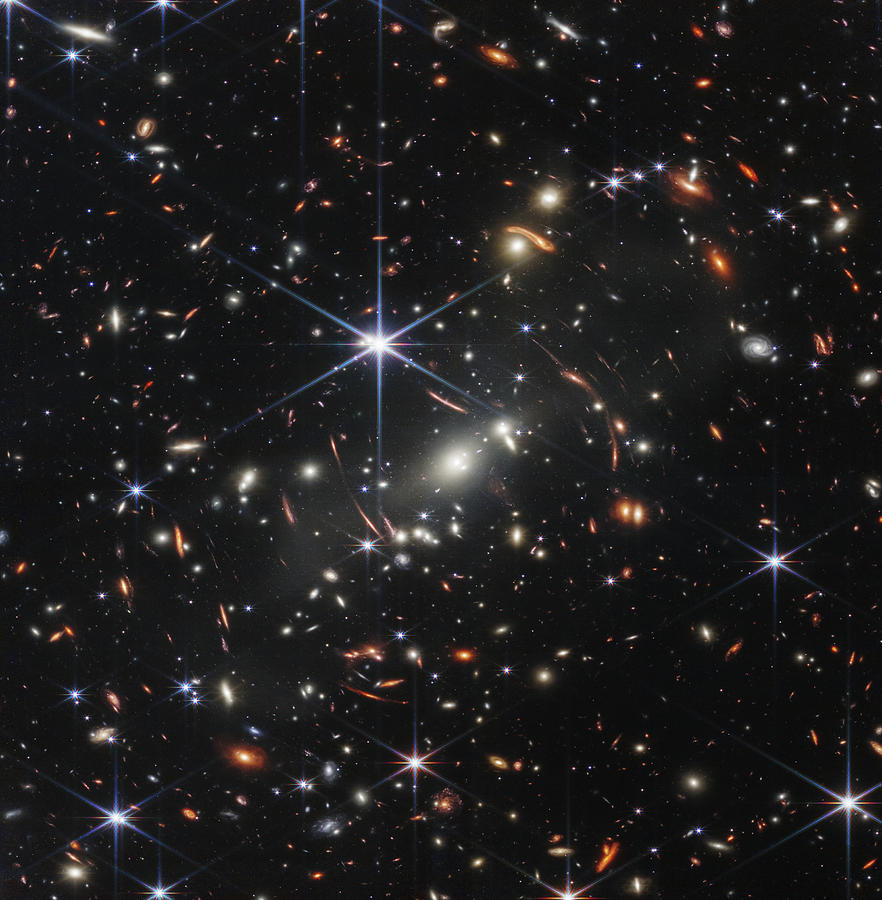 JWST Deep Field Galaxies  Credit  NASA ESA CSA and STScI Photograph by Jim DeLillo