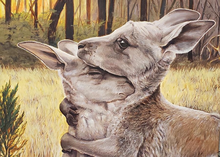 Kangaroo  Painting by Sabina Bonifazi