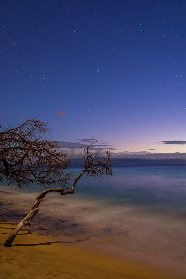 Kaanapali Beach Maui Hawaii Nightscape Photograph by Scott McGuire