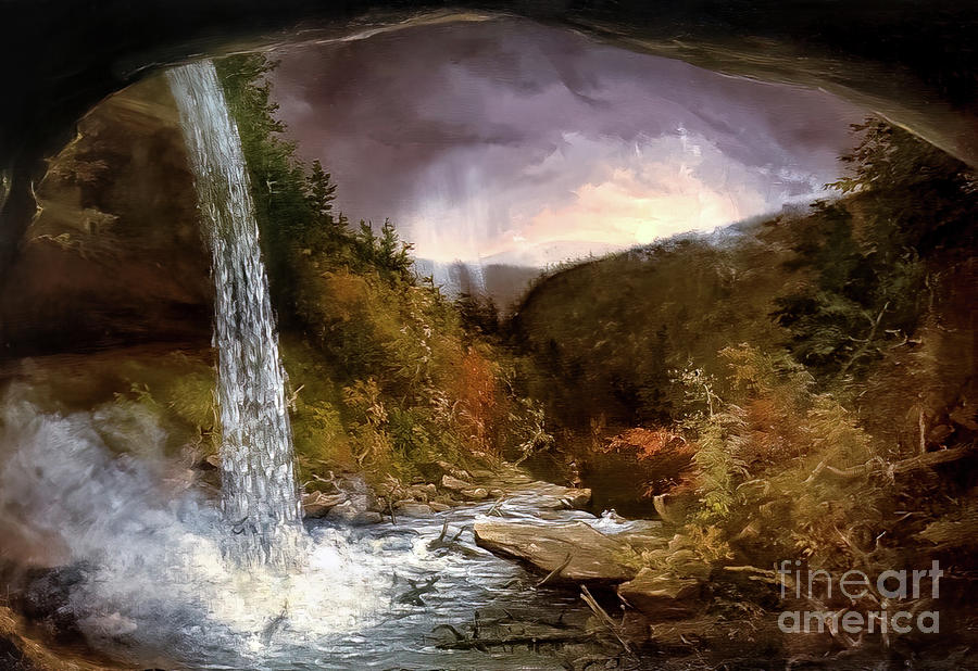 Kaaterskill Falls by Thomas Cole 1826 Painting by Thomas Cole