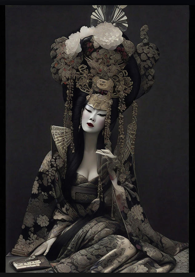 Kabuki Seated Photograph by Richard Wiggins