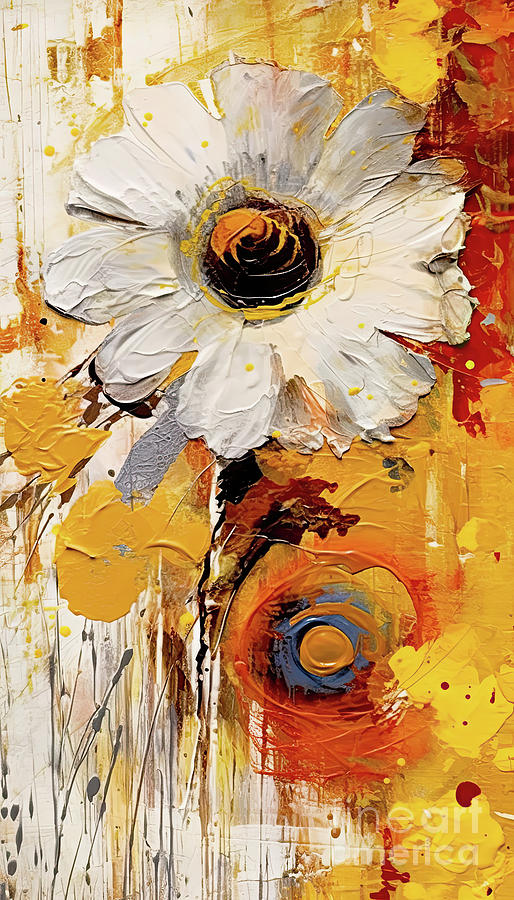 Daisies Painting - Kabuki Theater II by Mindy Sommers