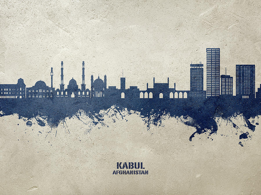 Kabul Afghanistan Skyline #46 Digital Art by Michael Tompsett