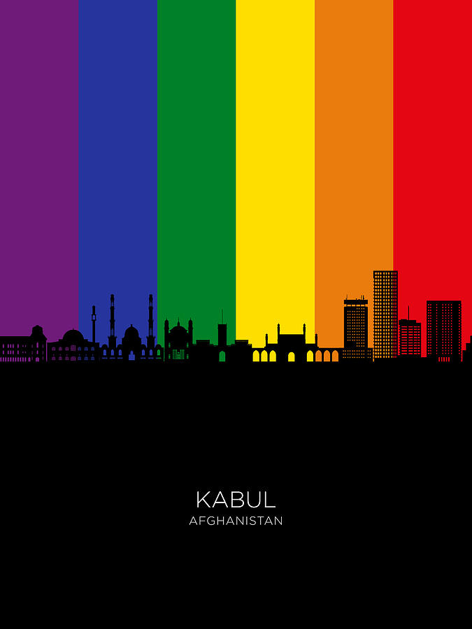 Kabul Afghanistan Skyline #56 Digital Art by Michael Tompsett